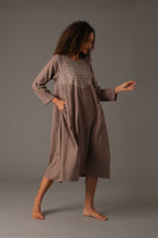 Embroidered Dunes Dress