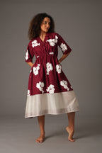 Flower Print Elesticated Dress