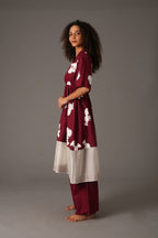 Flower Print Elesticated Dress Co-ord