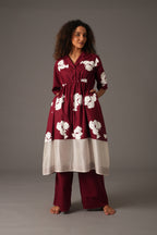 Flower Print Elesticated Dress Co-ord