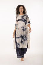 Indigo Bloom Kurta Set