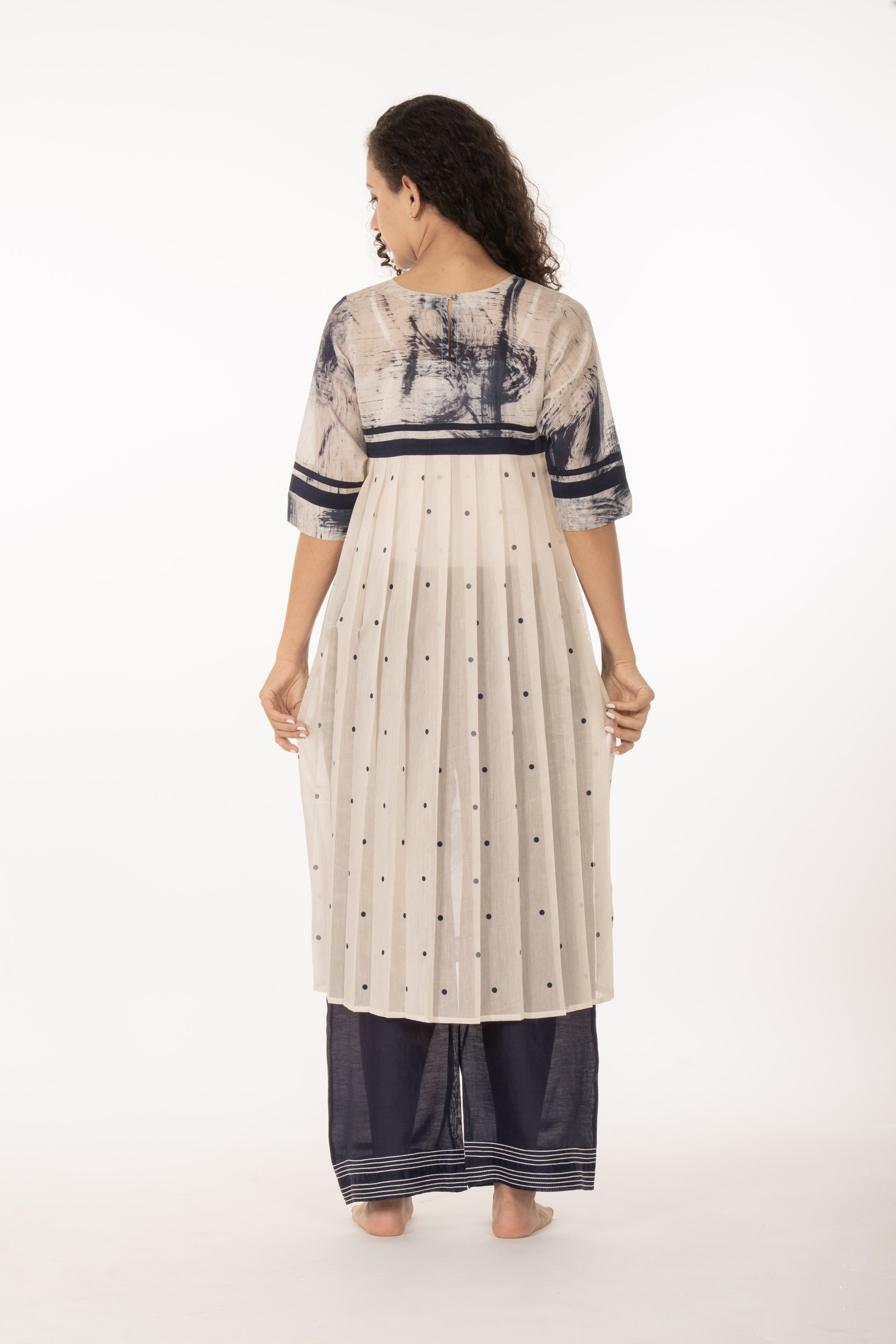 Indigo Bloom Kurta Set