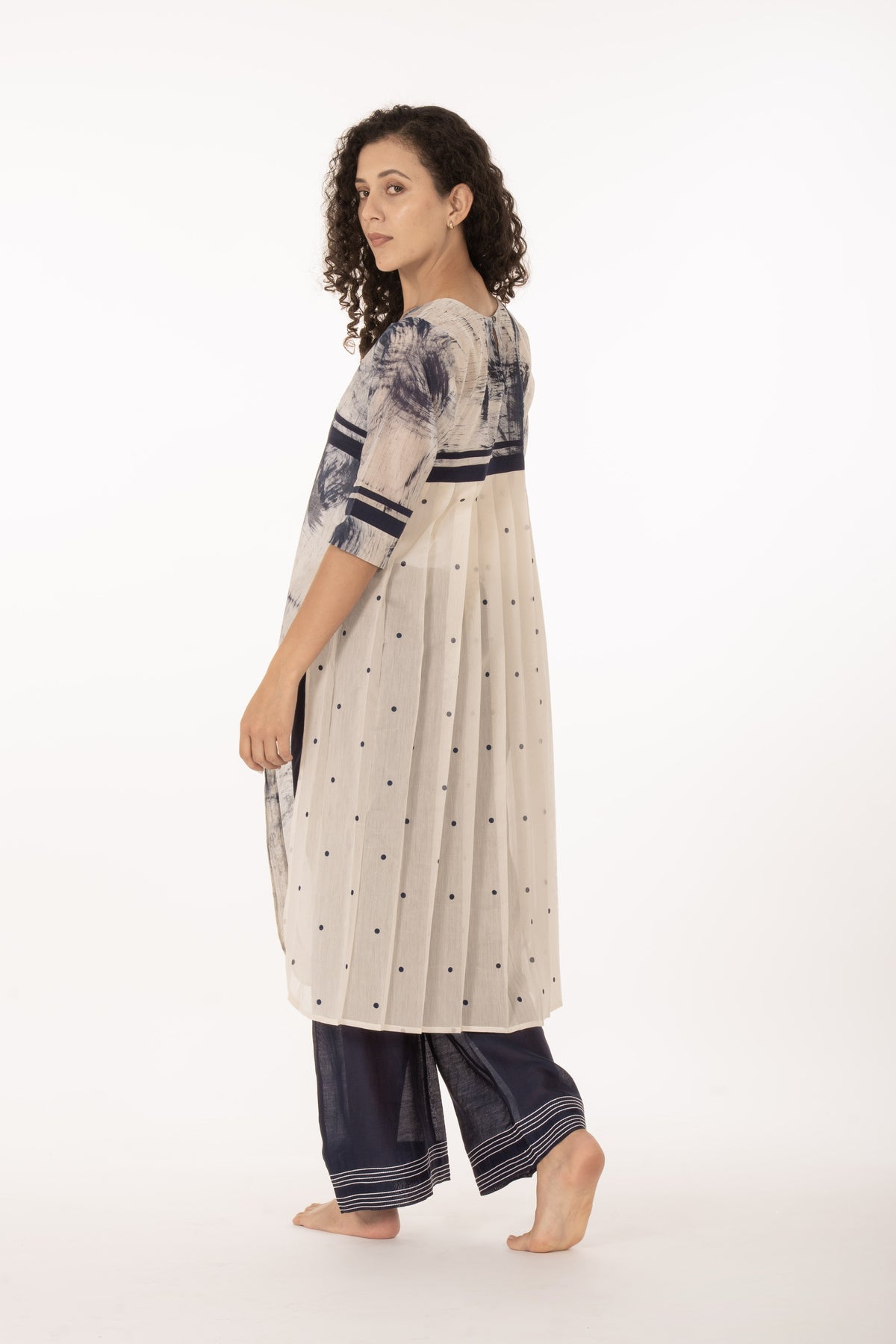 Indigo Bloom Kurta Set