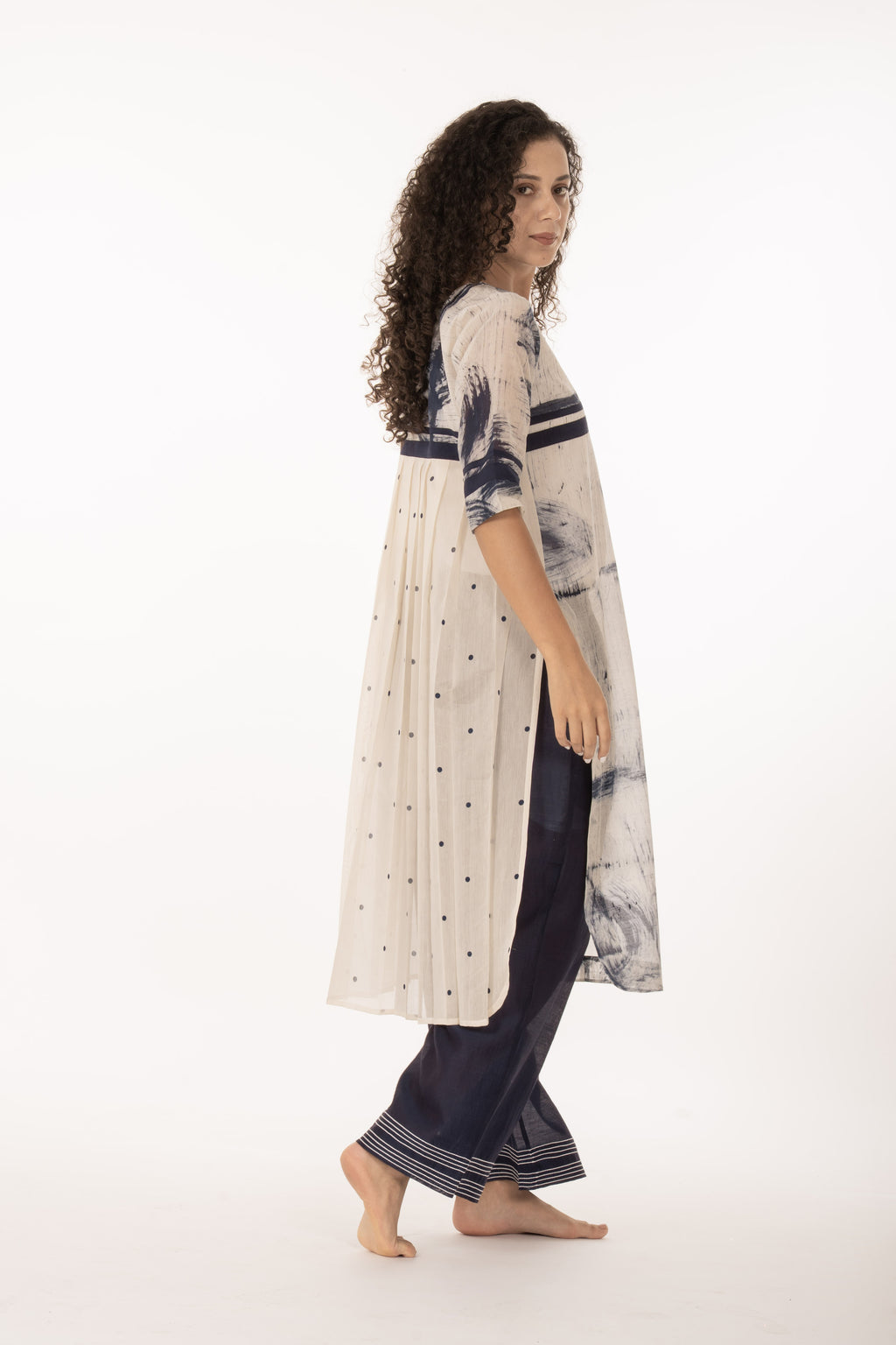Indigo Bloom Kurta Set