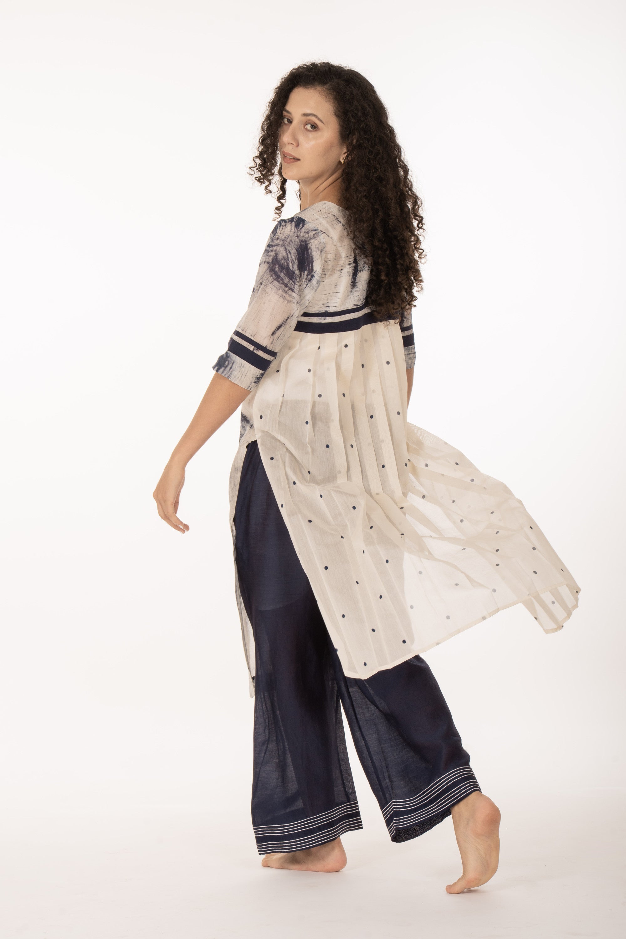 Indigo Bloom Kurta Set