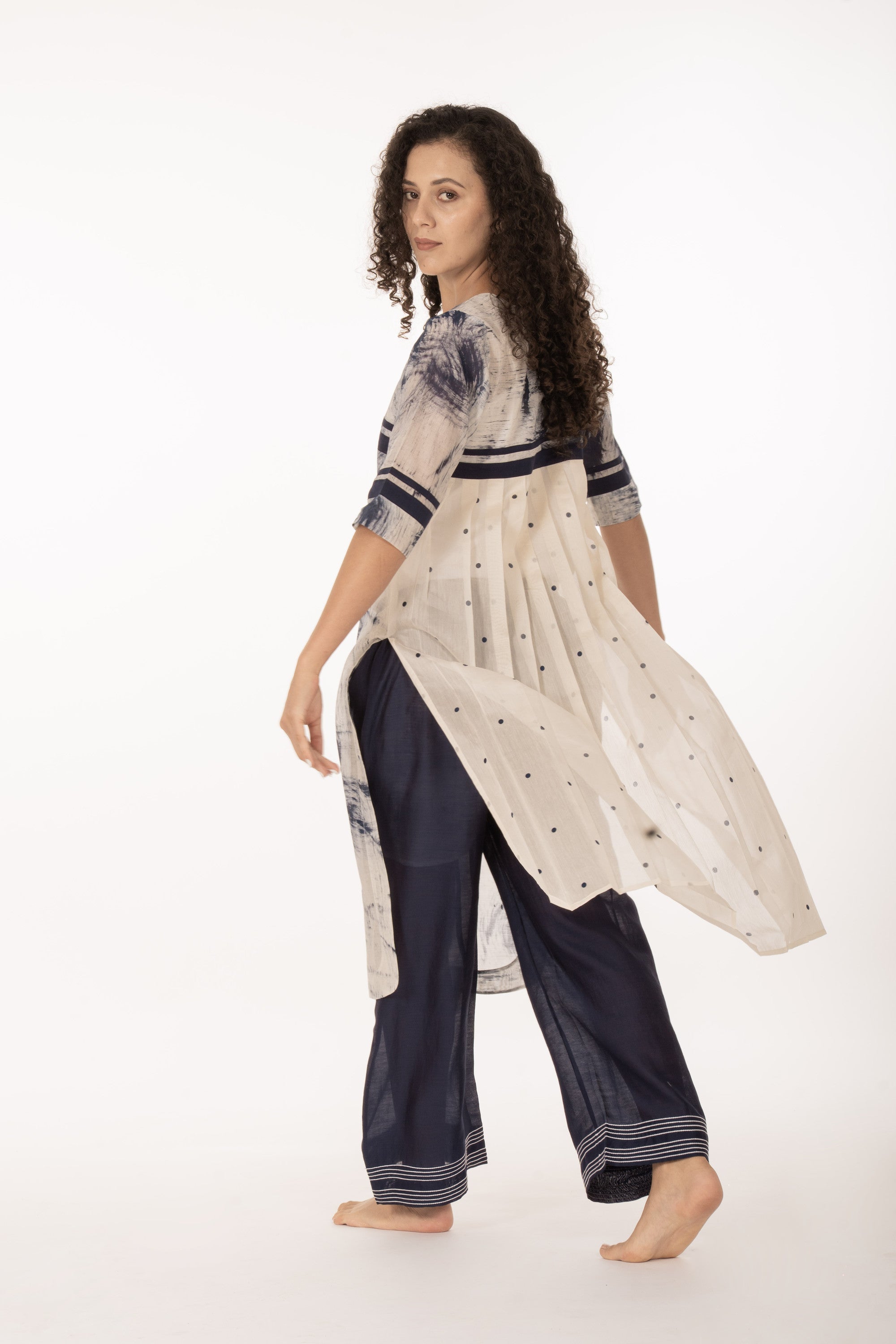Indigo Bloom Kurta Set