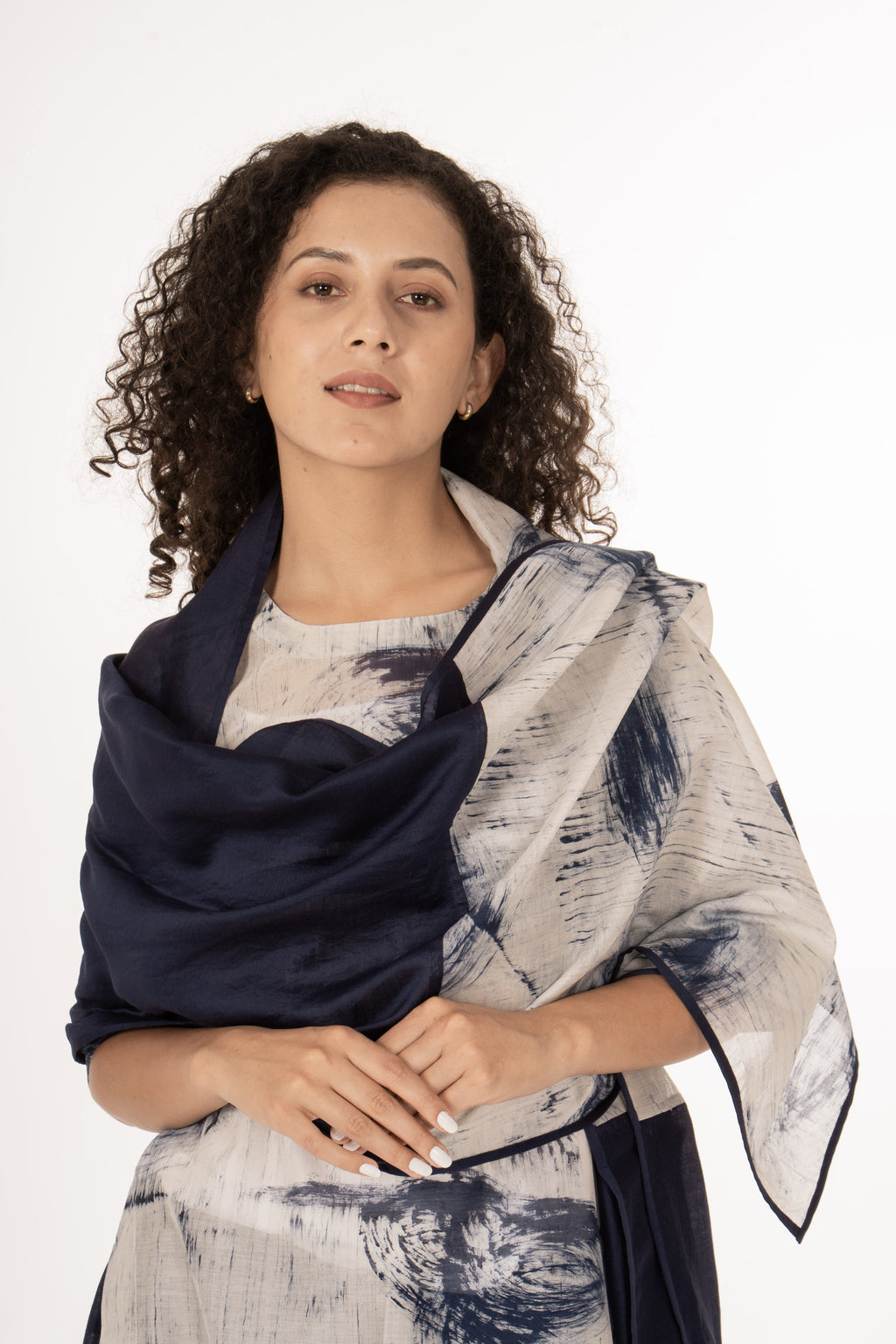 Indigo Bloom Kurta Set Co-ord