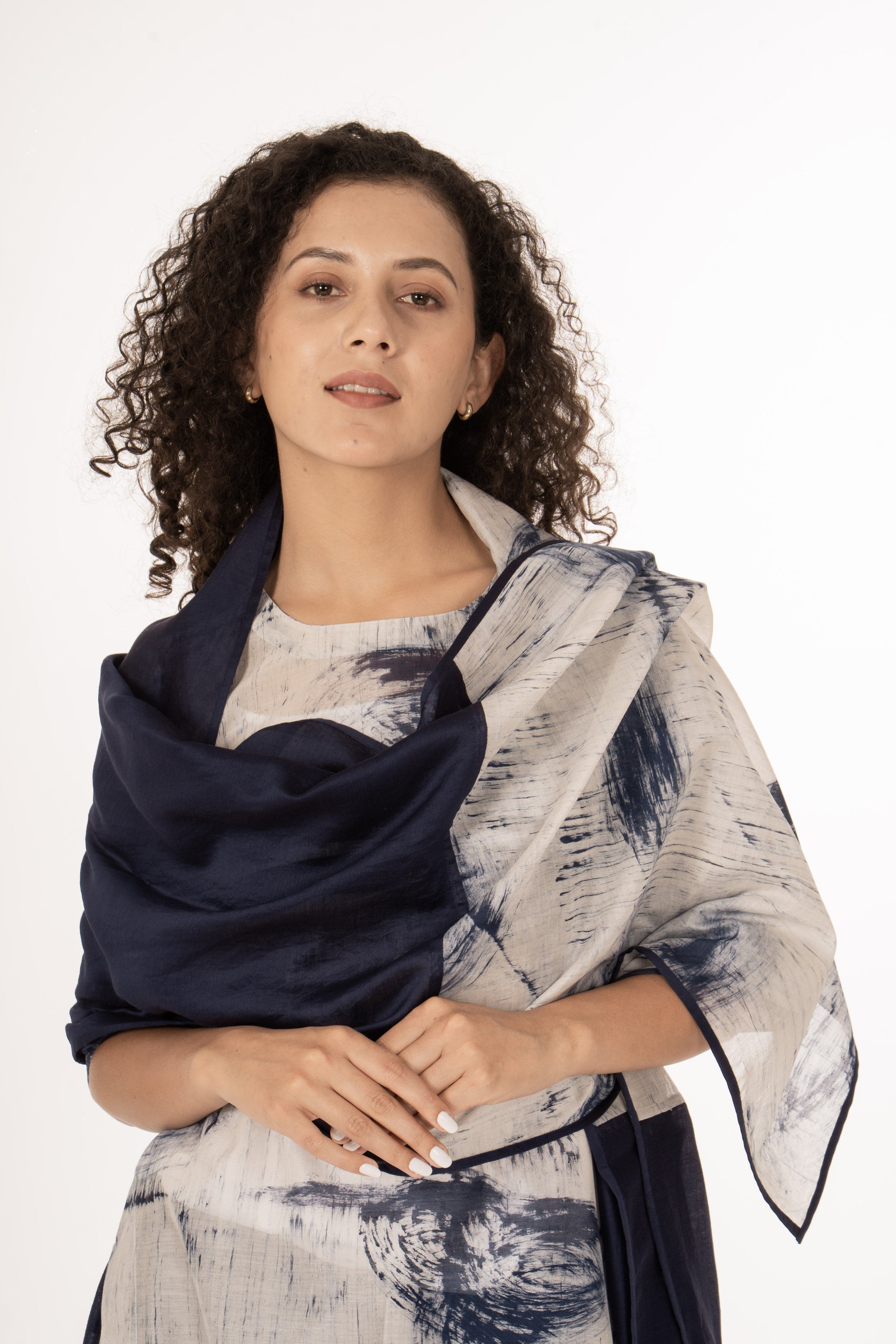Indigo Bloom Kurta Set Co-ord