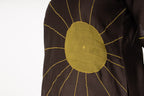 Cocoa Thread Art Dress with Bottom