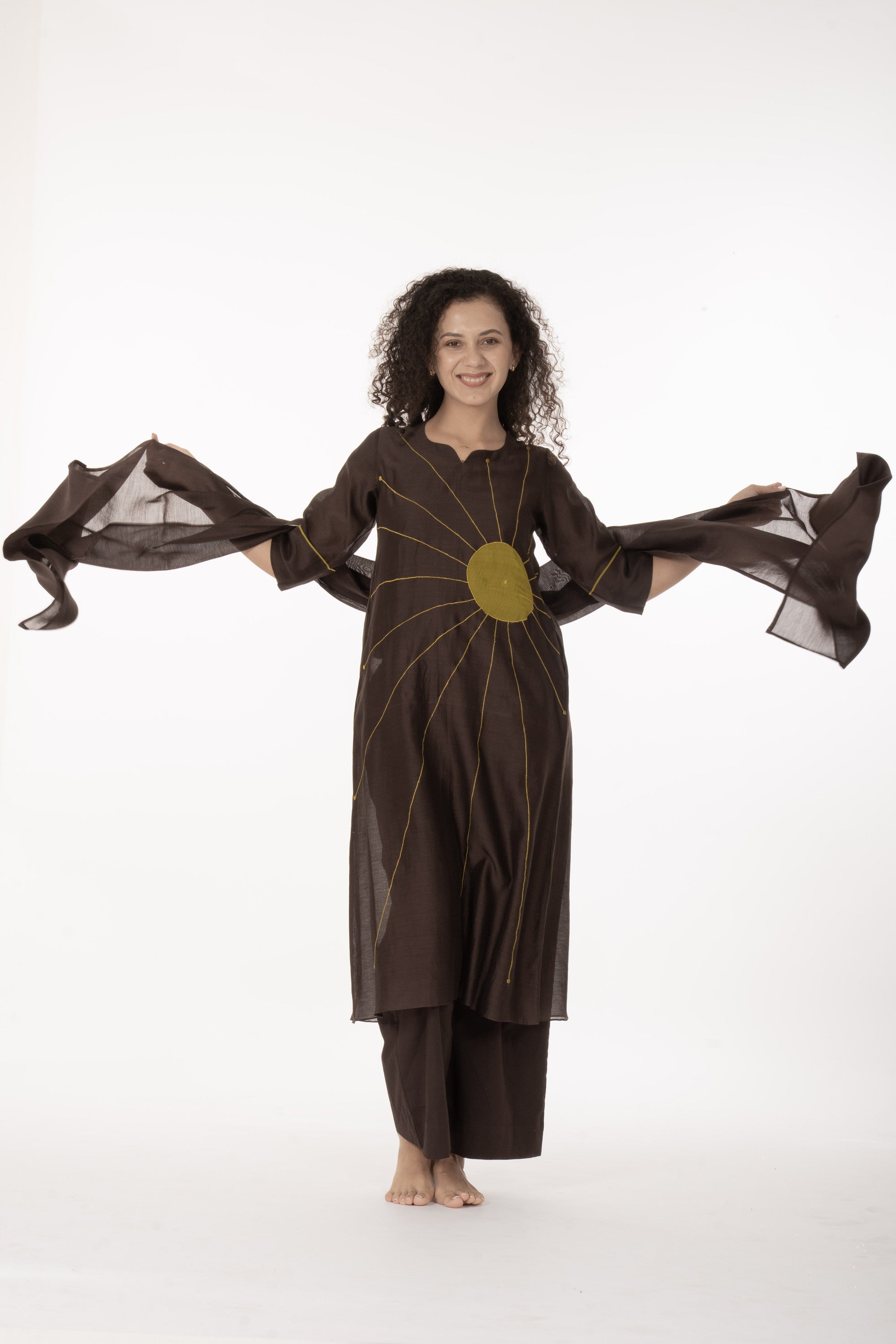 Cocoa Thread Art Dress Co-ord