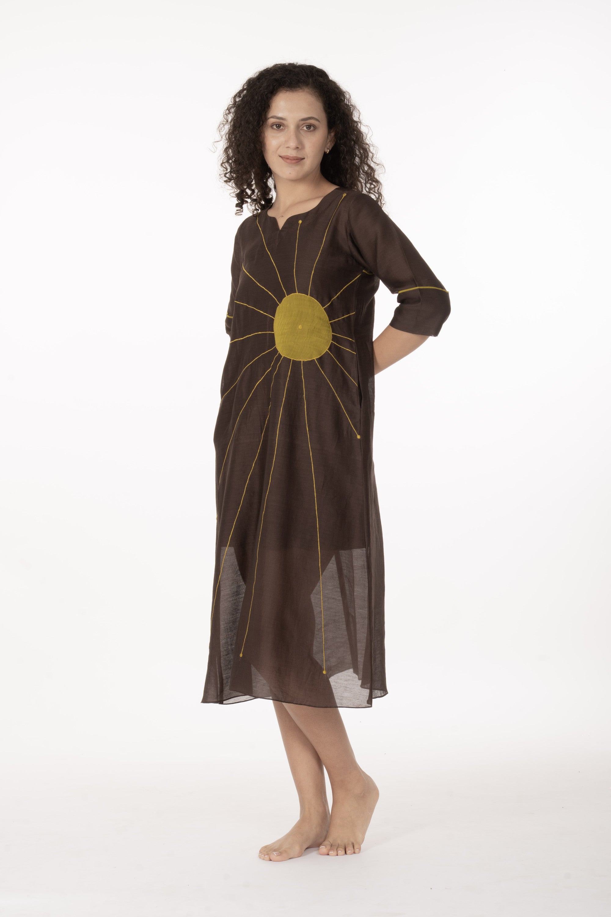 Cocoa Thread Art Dress
