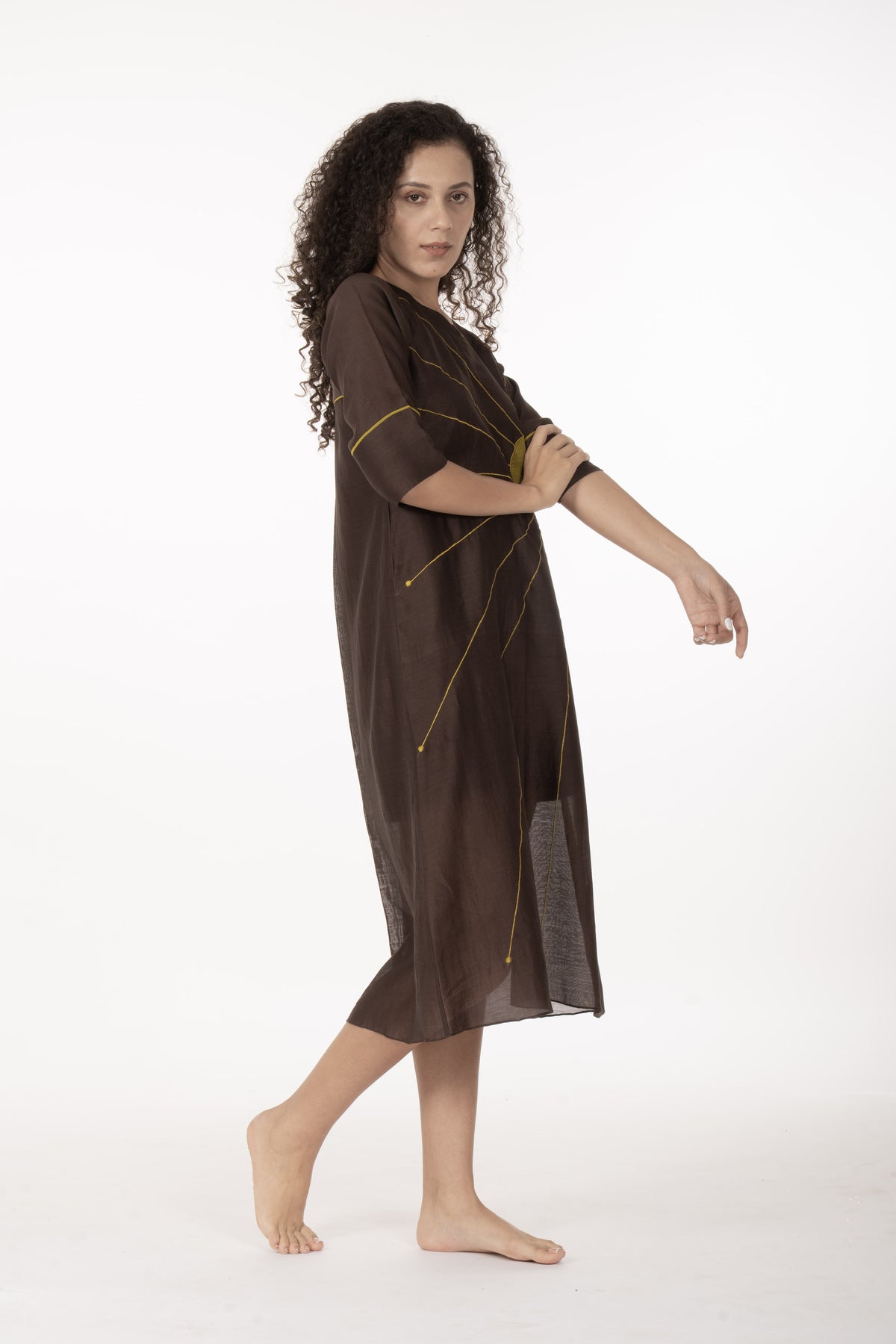Cocoa Thread Art Dress