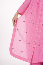 Ros�� Check Midi Dress with Bottom