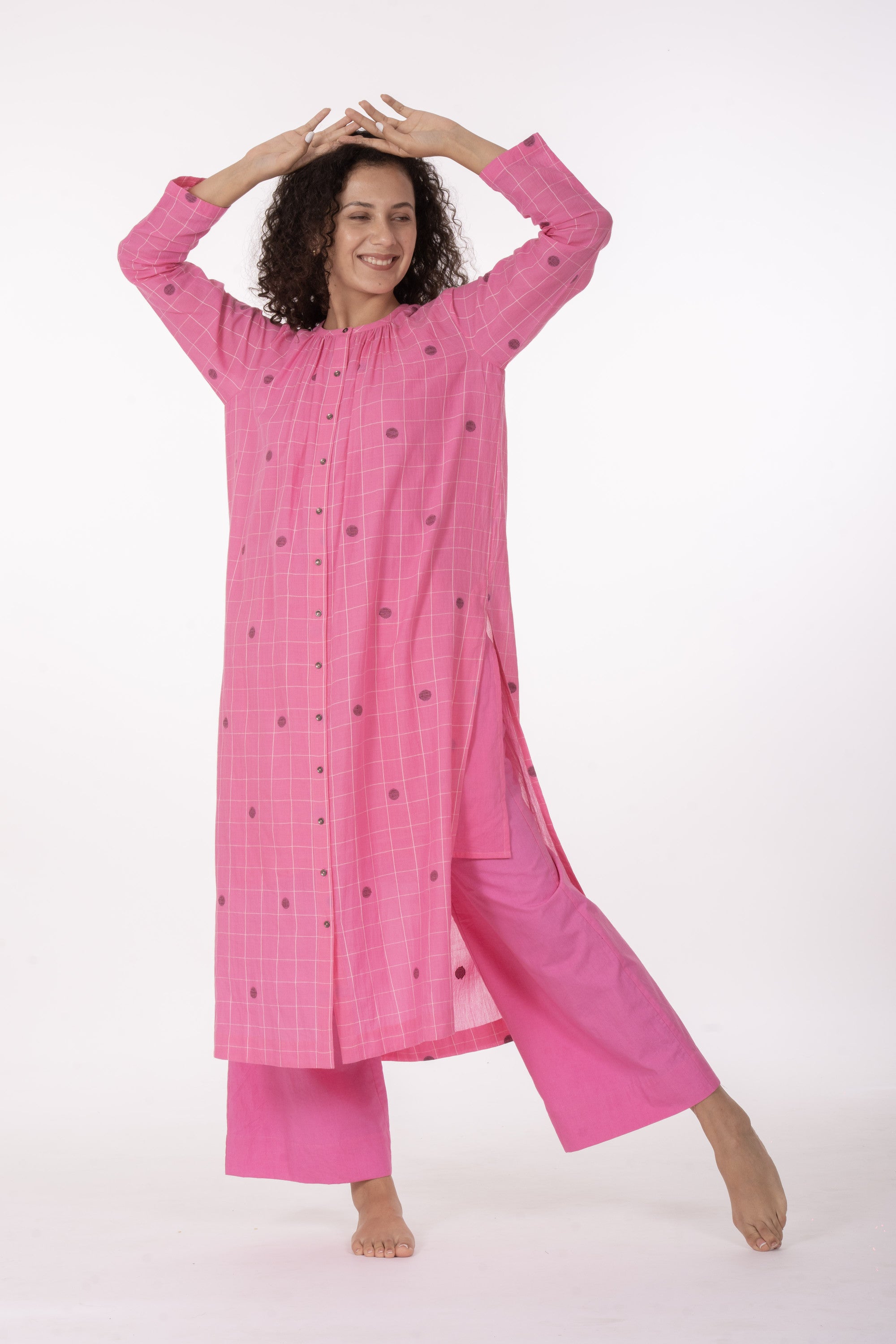Ros�� Check Midi Dress Co-ord