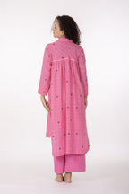Pink Gather's Dusk Dress with Bottom