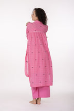 Pink Gather's Dusk Dress with Bottom