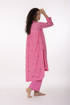 Pink Gather's Dusk Dress with Bottom