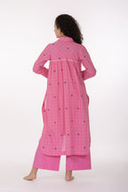 Pink Gather's Dusk Dress with Bottom