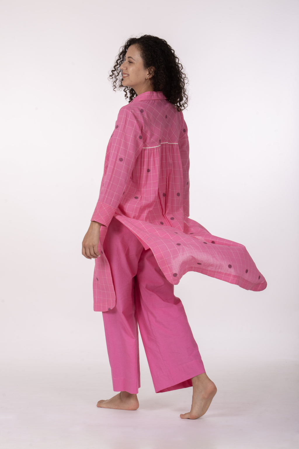 Pink Gather's Dusk Dress Co-ord