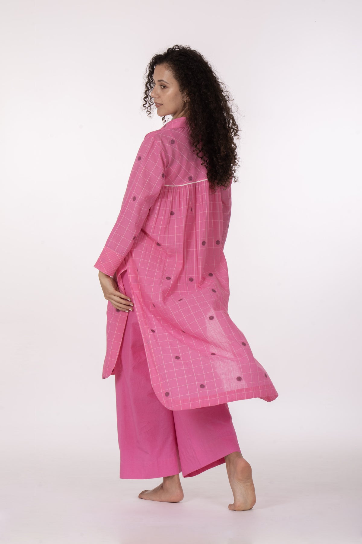 Pink Gather's Dusk Dress Co-ord