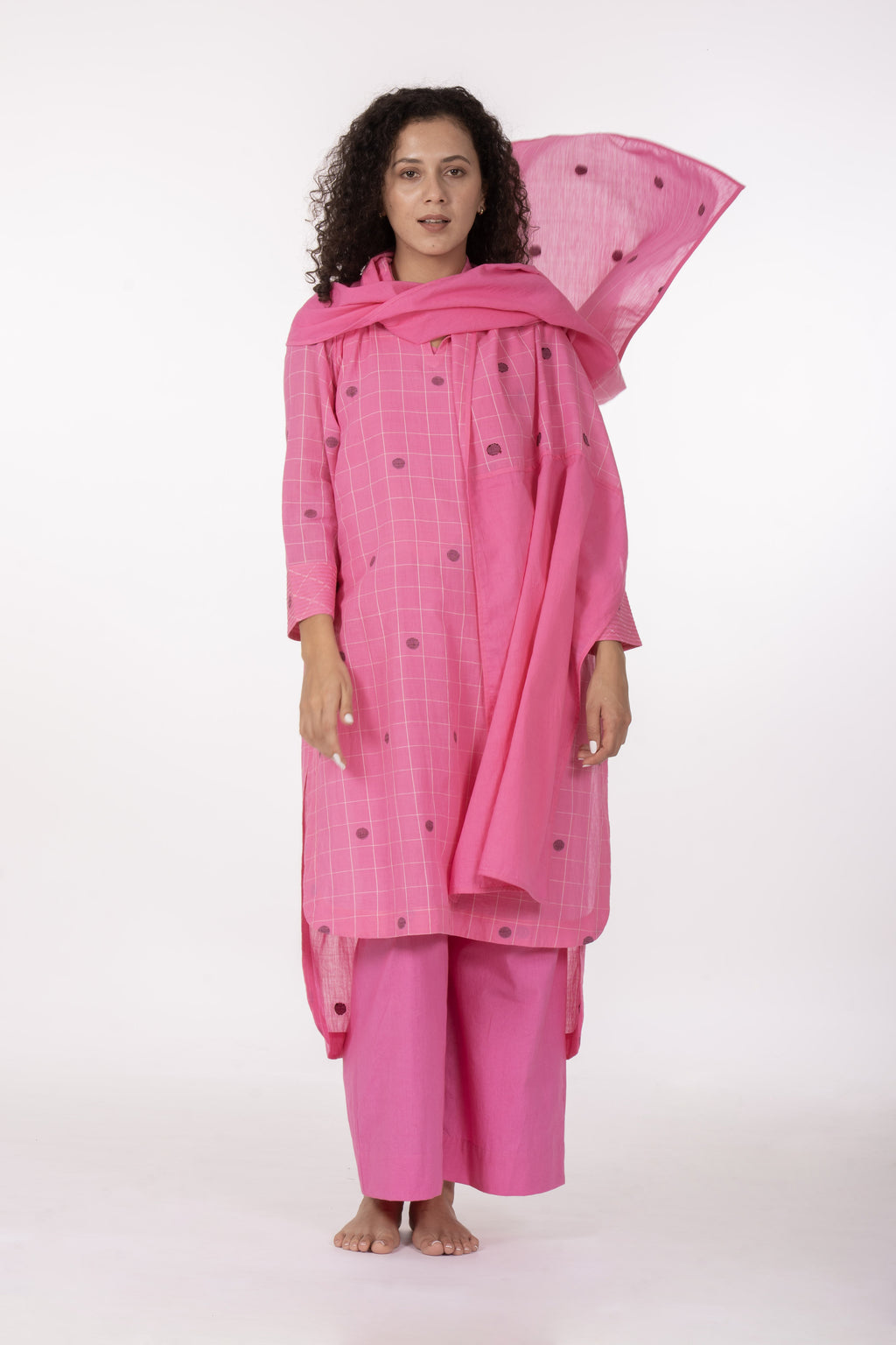 Pink Gather's Dusk Dress Co-ord