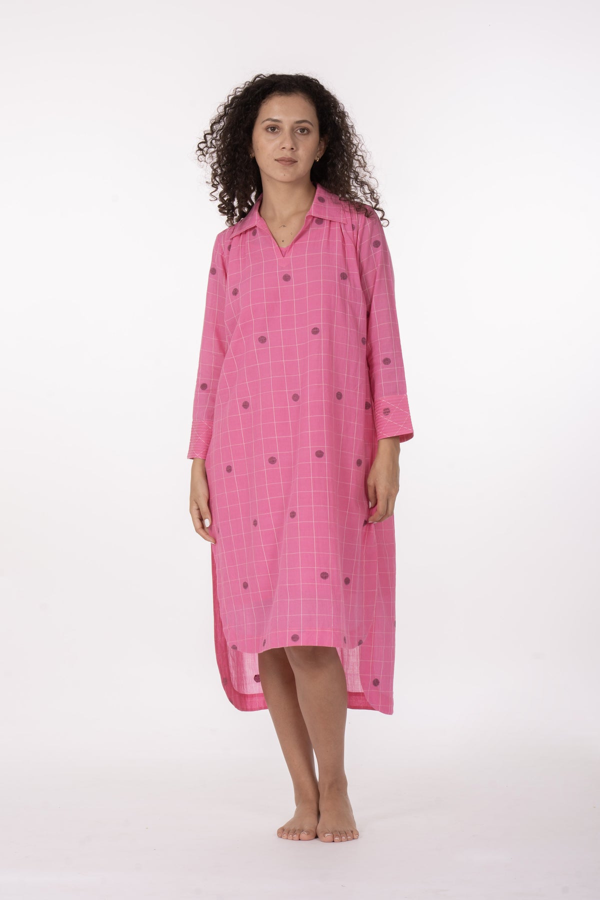 Pink Gather's Dusk Dress