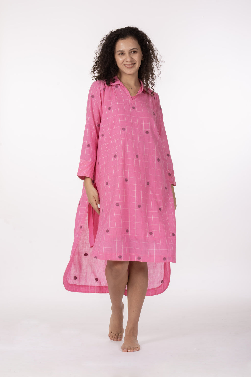 Pink Gather's Dusk Dress