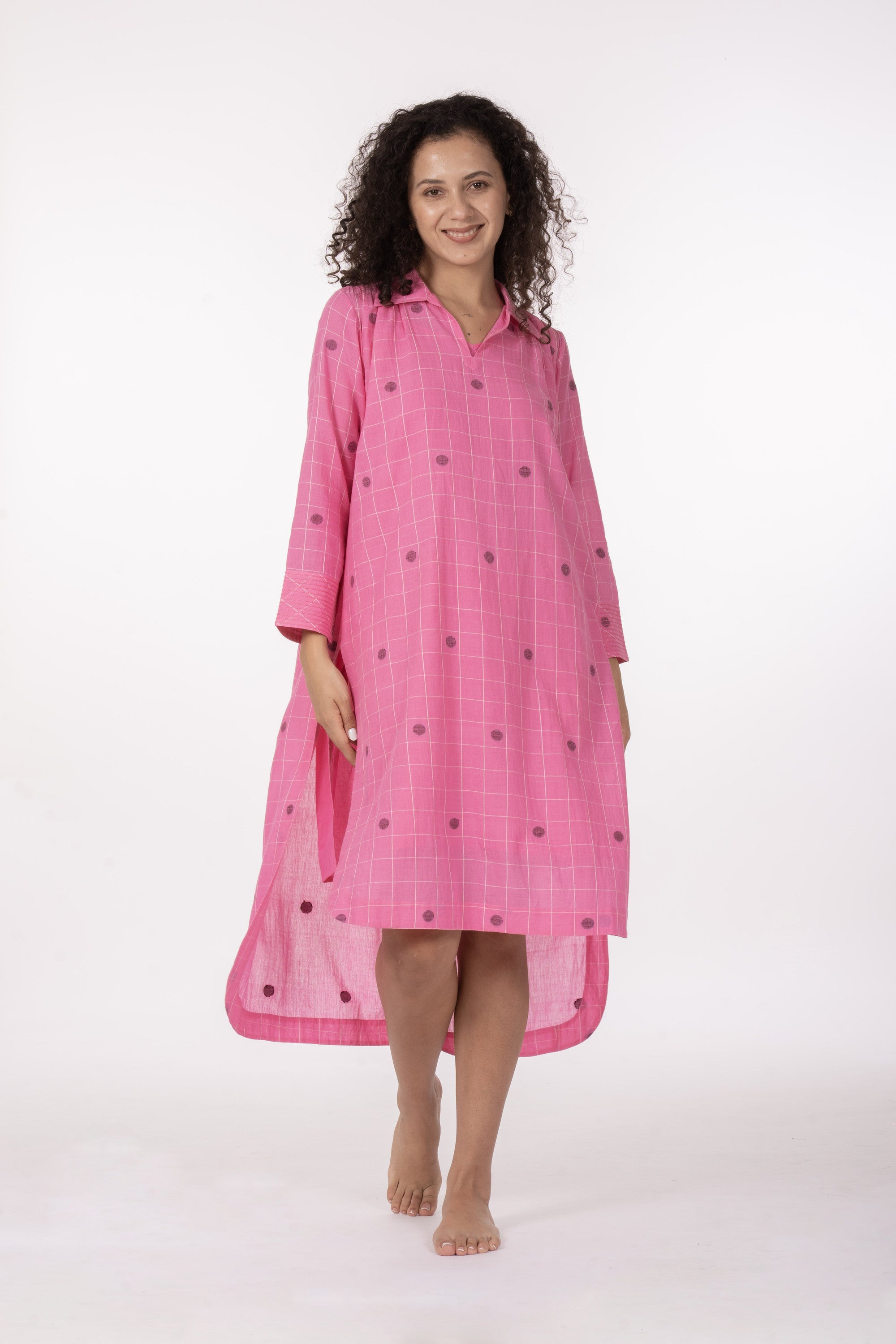 Pink Gather's Dusk Dress