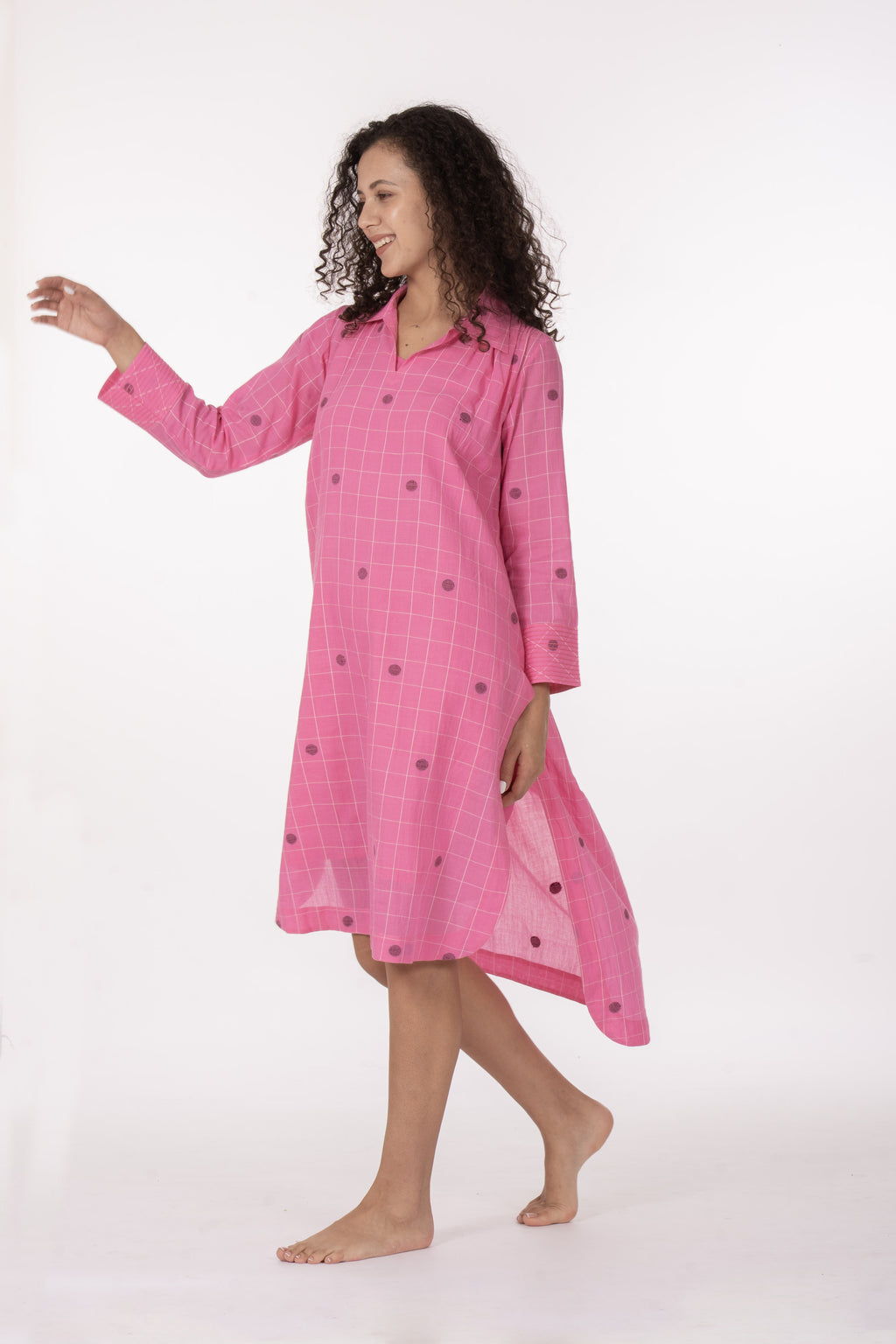 Pink Gather's Dusk Dress