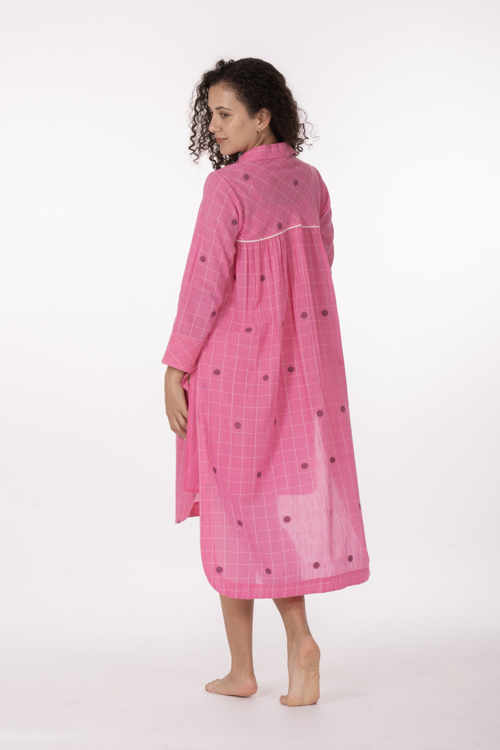 Pink Gather's Dusk Dress