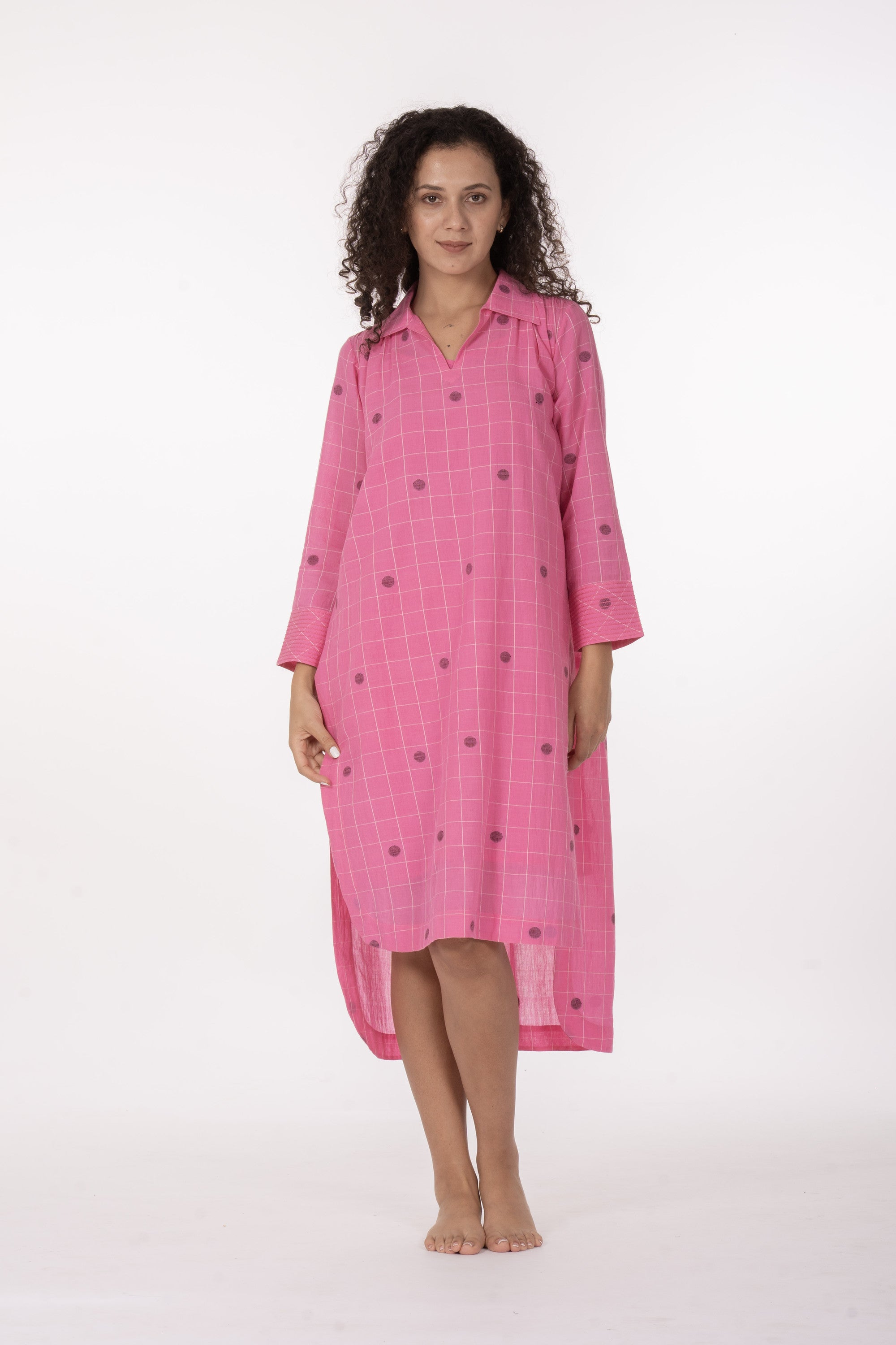 Pink Gather's Dusk Dress
