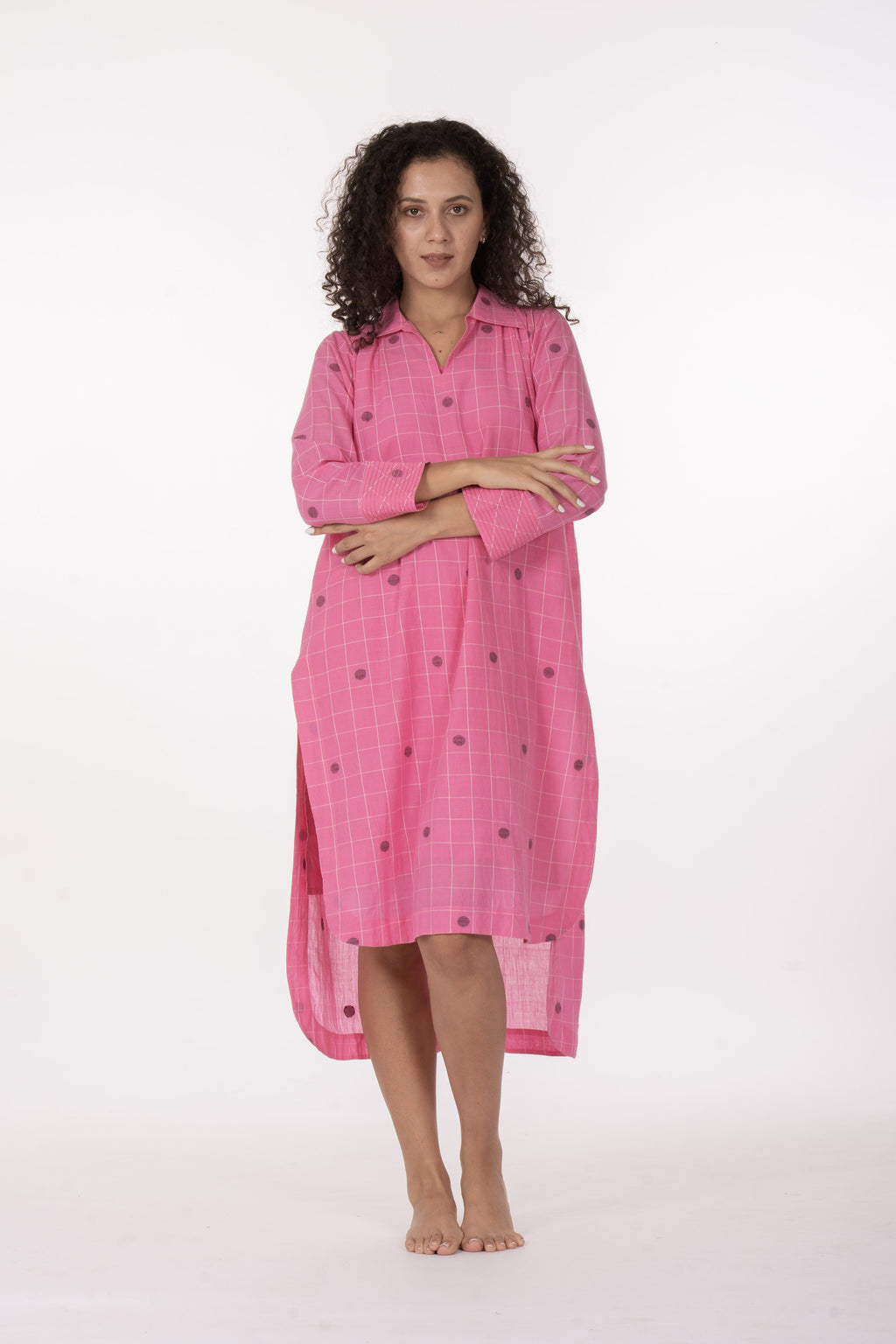 Pink Gather's Dusk Dress
