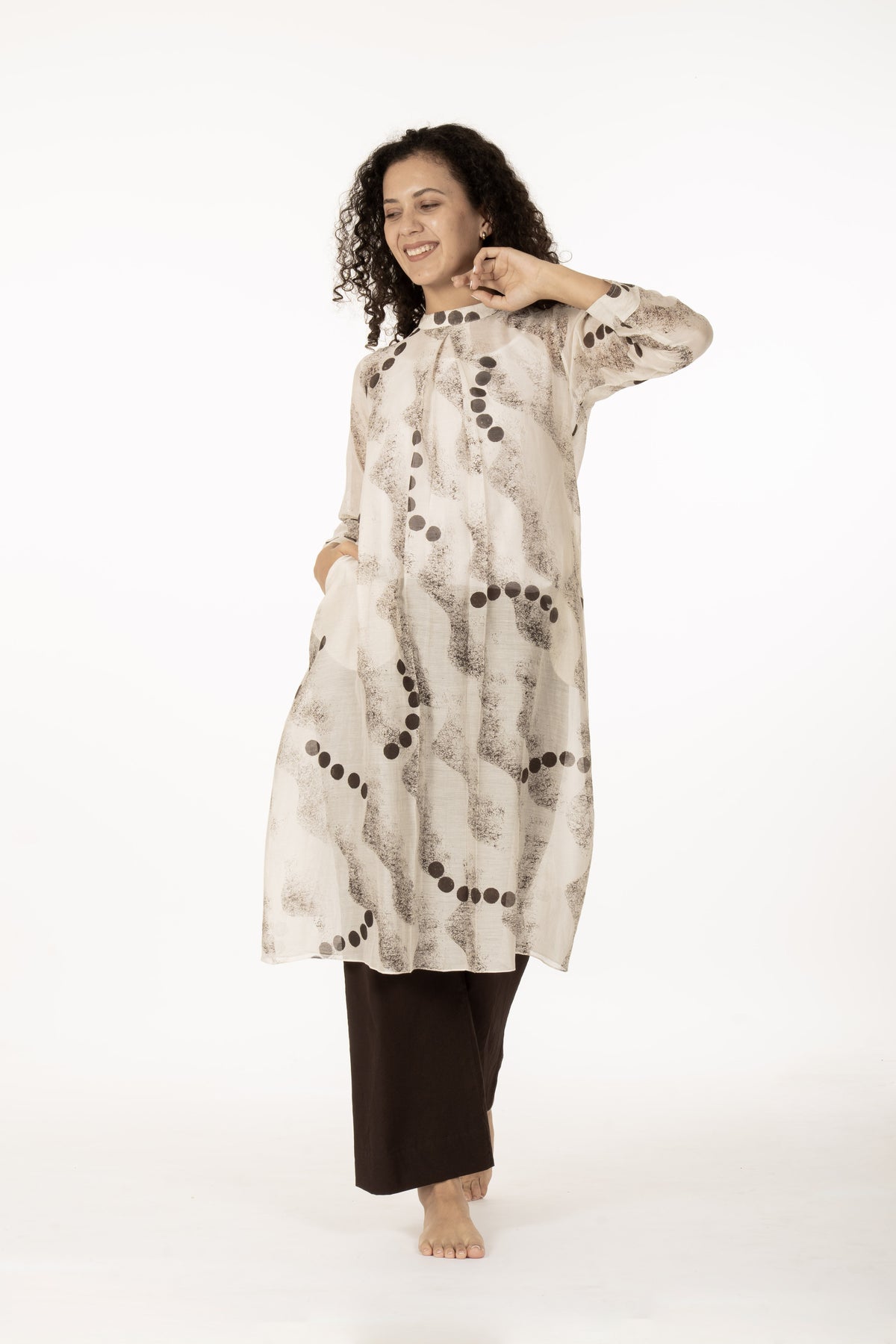 Ivory Mist Dress with Bottom