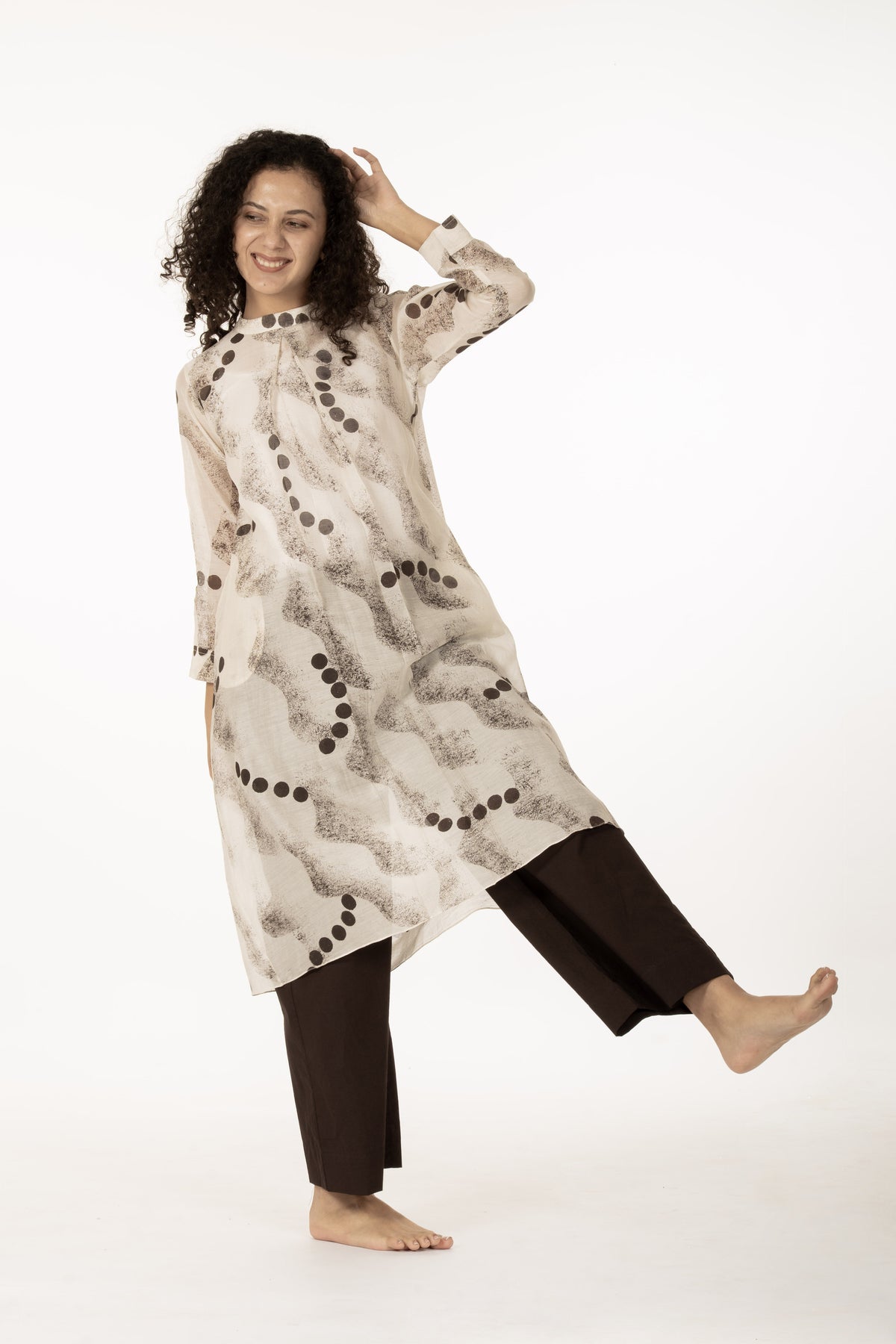 Ivory Mist Dress with Bottom