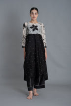 E-Mint Embroidery Dress Co-ord with Scraff