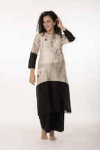 Ivory Shadow Dress with Bottom