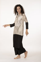 Ivory Shadow Dress with Bottom
