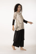 Ivory Shadow Dress with Bottom