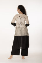 Ivory Shadow Dress with Bottom