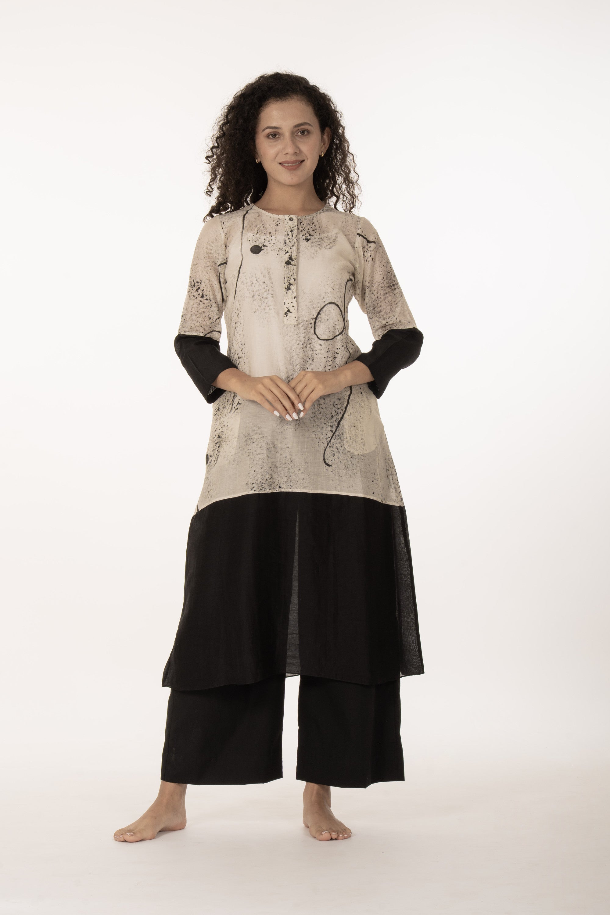 Ivory Shadow Dress Co-ord