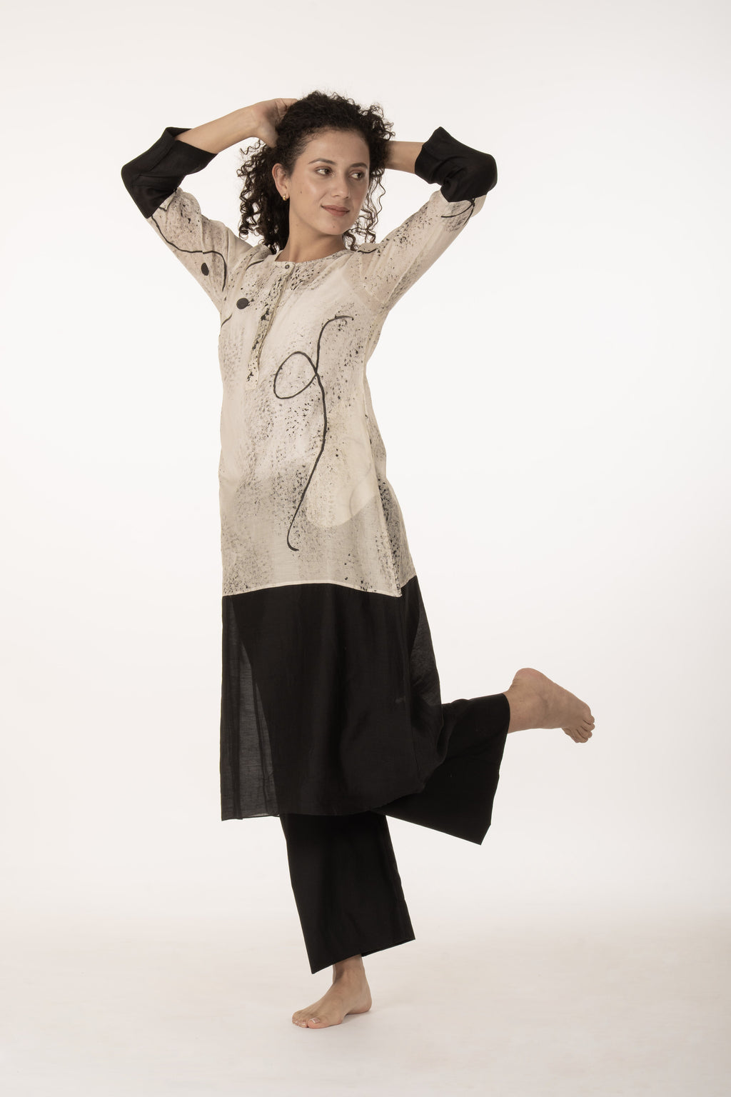 Ivory Shadow Dress Co-ord