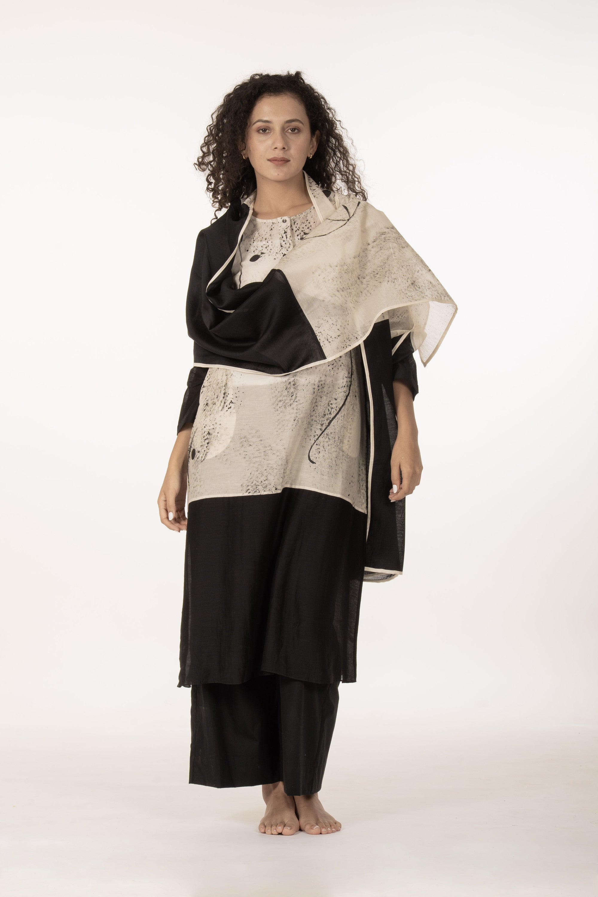 Ivory Shadow Dress Co-ord