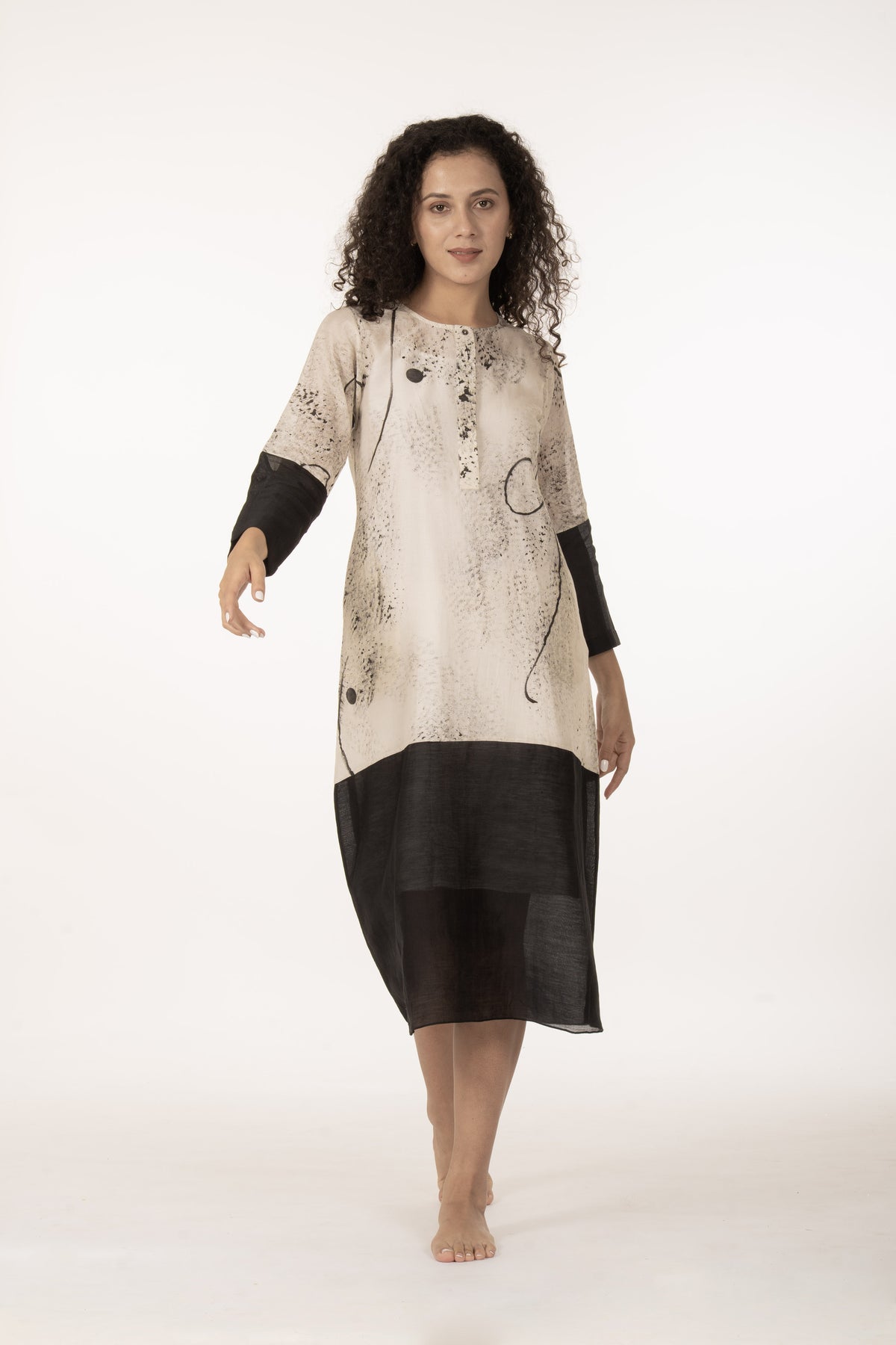 Ivory Shadow Dress