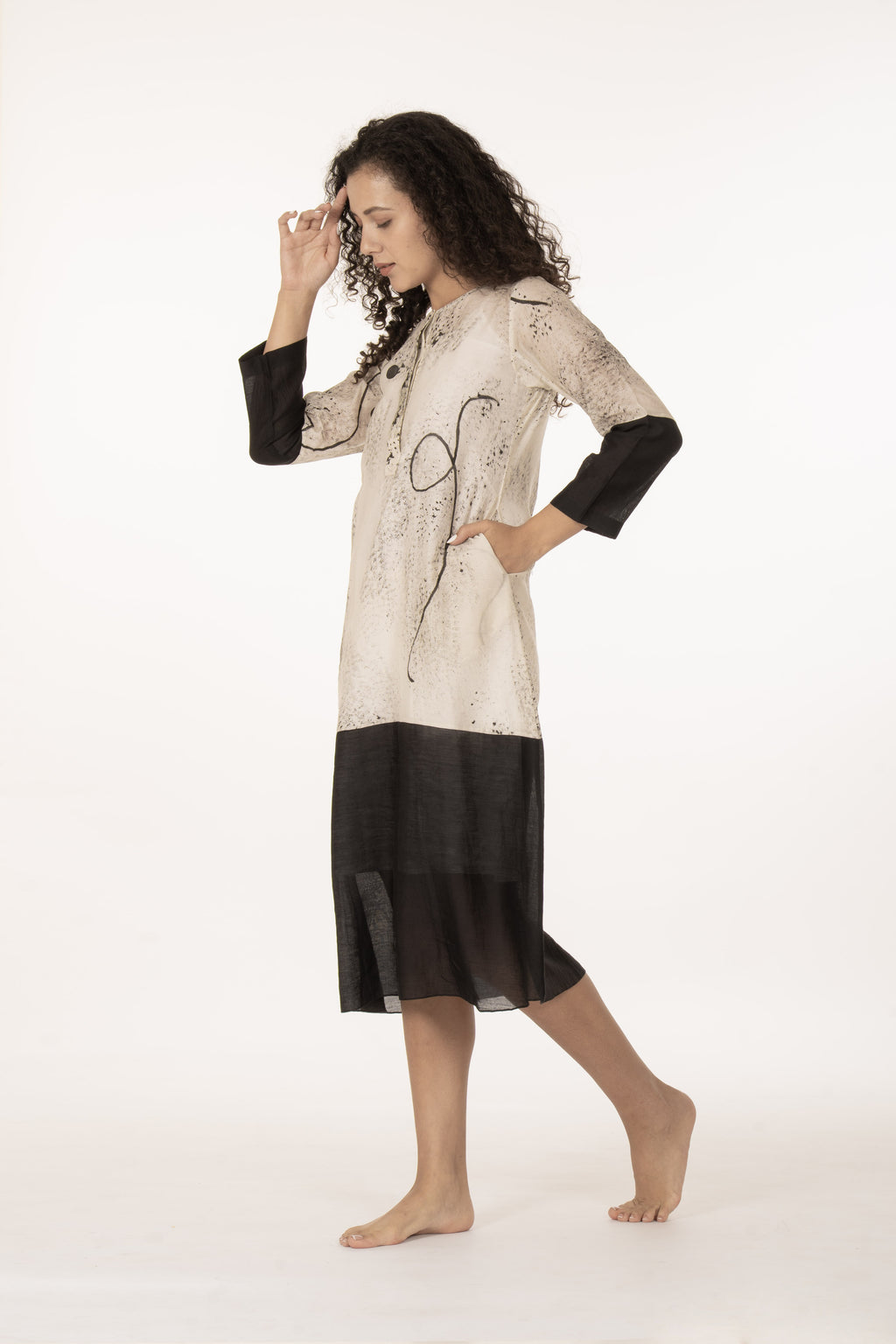 Ivory Shadow Dress