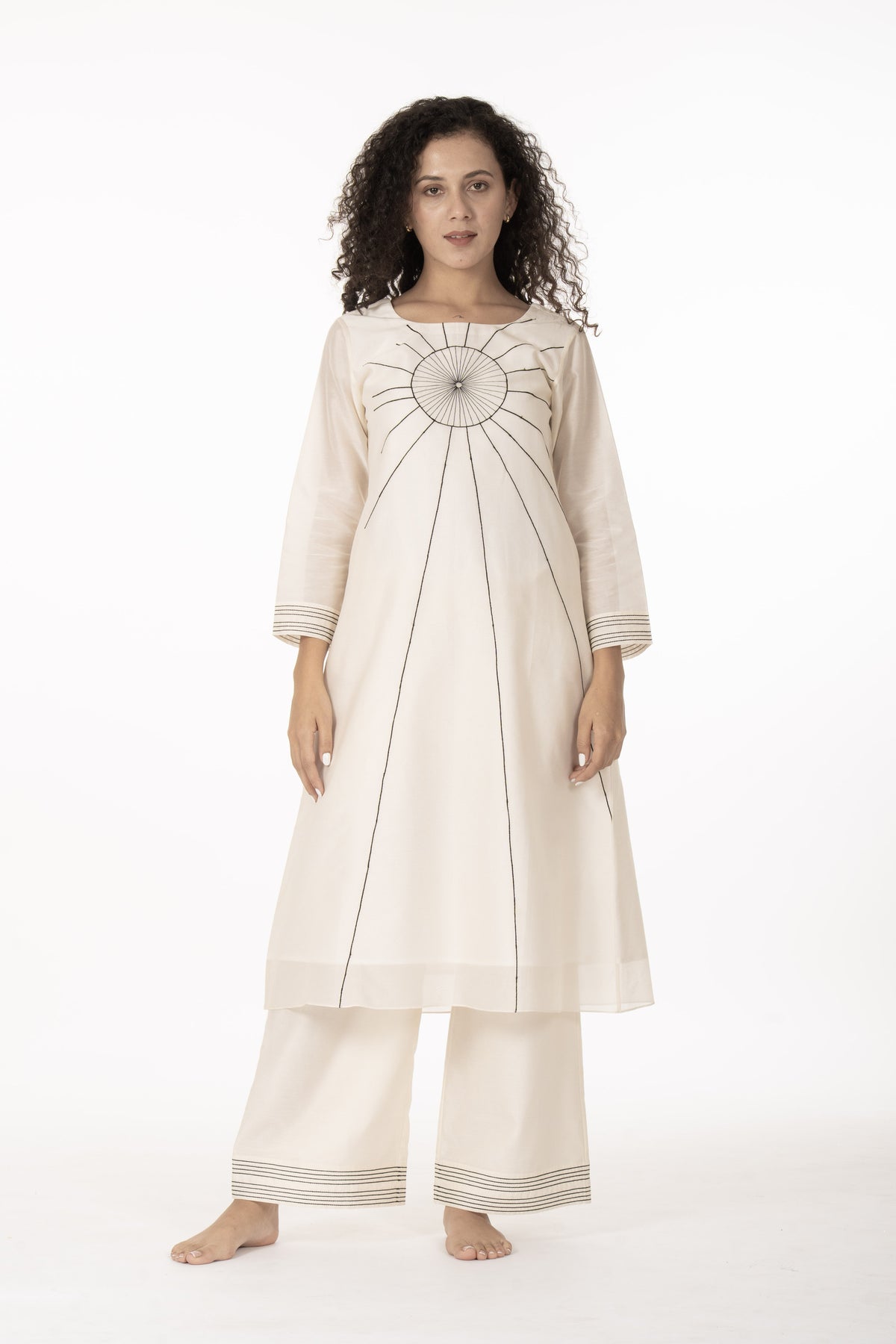Ivory Grace Handwork Kurta with Bottom
