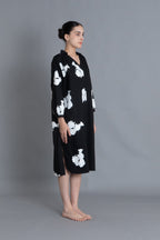 Black Floral Printed Dress