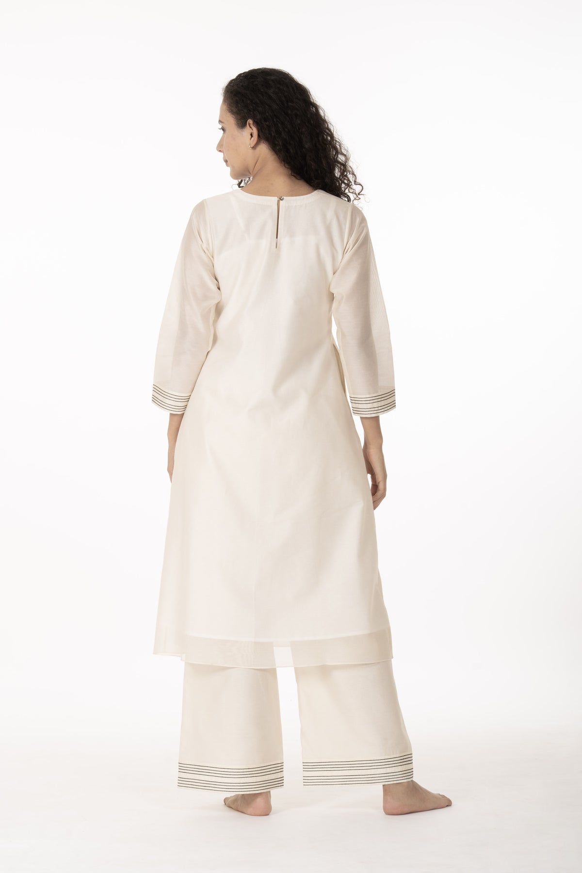Ivory Grace Handwork Kurta with Bottom