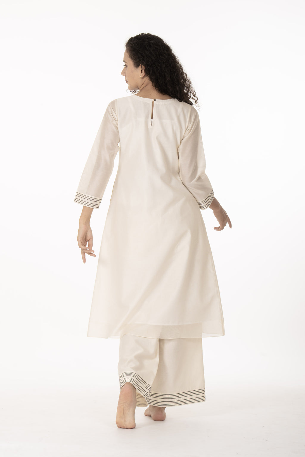 Ivory Grace Handwork Kurta with Bottom