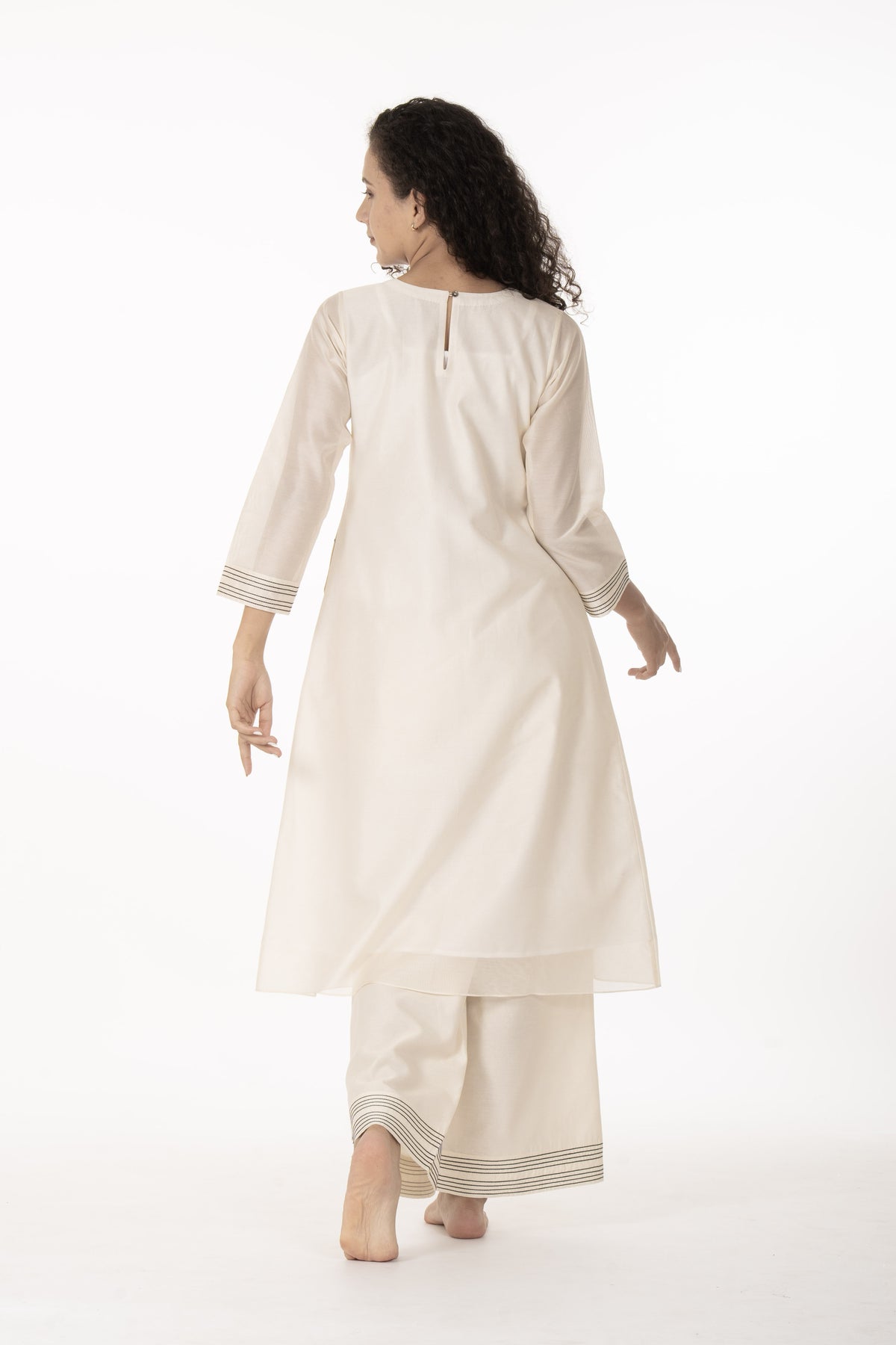 Ivory Grace Handwork Kurta with Bottom