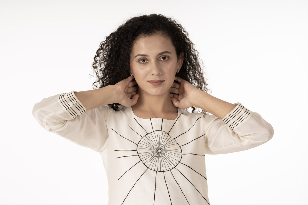 Ivory Grace Handwork Kurta Co-ord